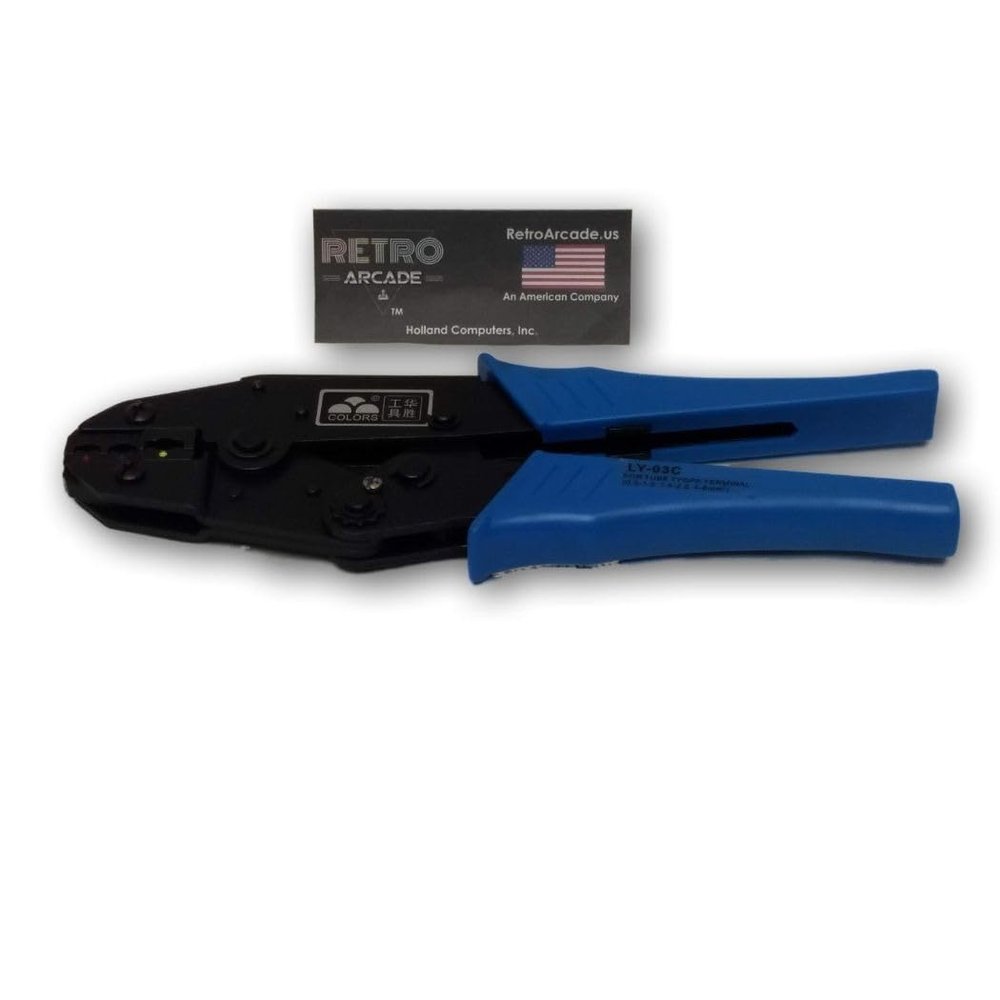 RetroArcade.us Ratcheting Crimping Tool for solderless Terminal connectors, Professional Crimping Tool