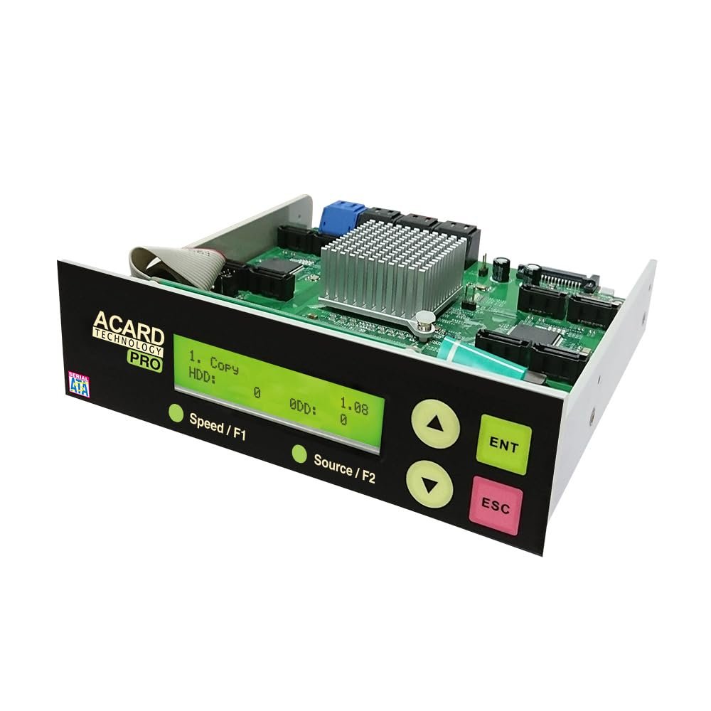 Acard 1 to 15 Controller for Blu-ray BD/DVD/CD Disc Copy Duplicator + SATA Cables