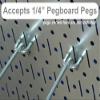 Wall Control 30-P-3232B Black Metal Pegboard Pack - (2) 32" Tall x 16" Wide Black Pegboards view 2