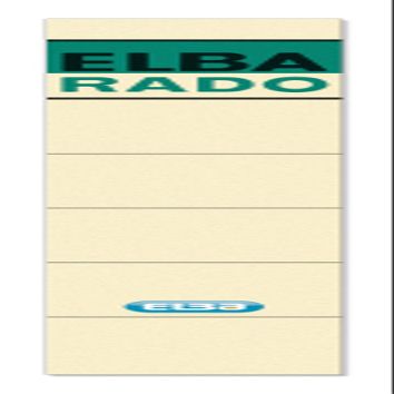 Elba Folder Spine Labels Short/Narrow Pack of 10 100420941 Rckenschilder Rado, Schmal und Kurz, selbstklebend, 10 Stck Chamois