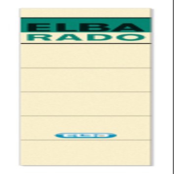 Elba Folder Spine Labels Short/Narrow Pack of 10 100420941 Rckenschilder Rado, Schmal und Kurz, selbstklebend, 10 Stck Chamois