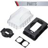 TayMac 16-in-1 1-Gang Weatherproof In-Use Cover, Clear view 4