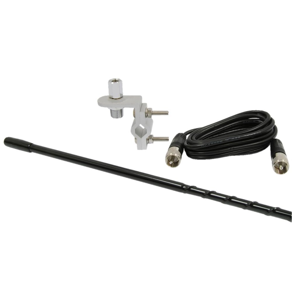 Truckspec TS-83B 3 Cb Ant Mount Kit W.9 Cable-black