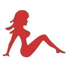 Reflective Stickers, Hard Hat Decals Mud Flap Girl