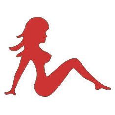 Reflective Stickers, Hard Hat Decals Mud Flap Girl