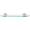 Alno A9250-24-PC Yale Glass Shelf with Traditional Brackets, Polished Chrome, 24" view 1
