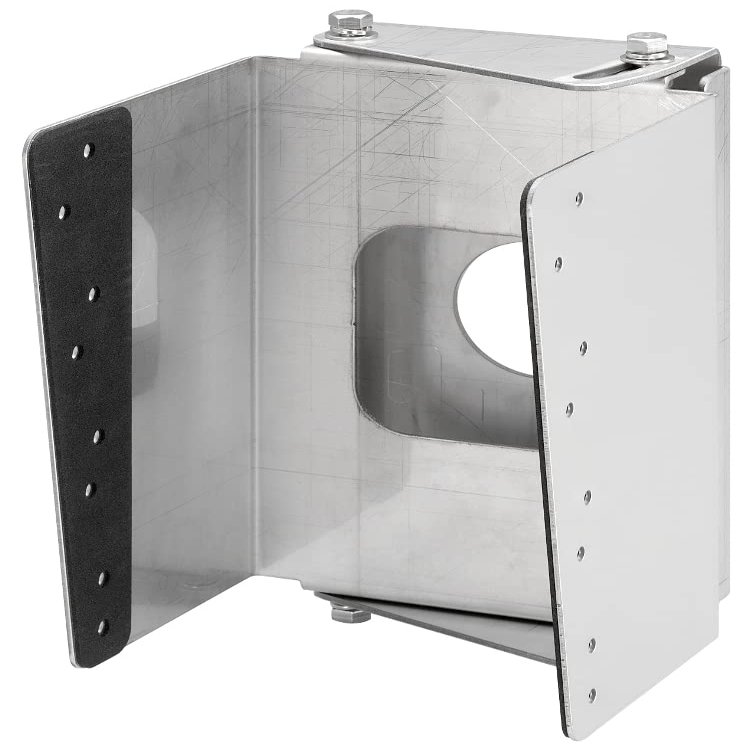 TOA SR-TB4WP Weather Proof Wall Tilt Bracket, Stainless Steel, Designed to be Used to Mount The Line Array Speaker System SR-S4LWP or SR-S4SWP On a Wall