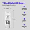 Feit Electric 20-Watt Xenon Halogen Light Bulb, Dimmable, 3000K Bright White, G8 Bi-Pin Base, 170 Lumens, 90+ CRI, Cool & Long-Lasting for Under Cabinet, Accent, Display, & Task Lighting, 3-Pack view 3