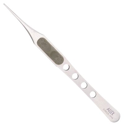 ALLEX Japanese Craft Tweezers Precision Fine Point Tips (Straight), Made in JAPAN, Pointy Tweezers for Crafting, Hobby, Jewelry Detail Work, Japanese Stainless Steel, Silver