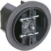 Carlon CFB-16-F Ceiling Fan Box, Saddle, New/Old Work, 4-Inch Diameter by 3-5/16-Inch Depth, Black view 1