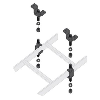 CL Series Slotted Ladder Support Hardware with Ceiling Hang Kit