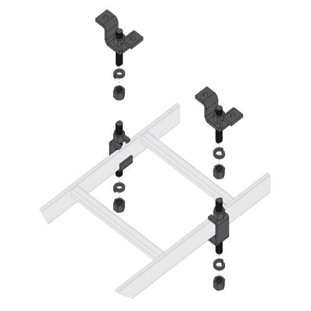 CL Series Slotted Ladder Support Hardware with Ceiling Hang Kit