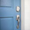 Schlage FE285 CAM 619 ACC LH Camelot Front Entry Handleset with Left-Handed Accent Lever, Lower Half Grip, Satin Nickel view 4