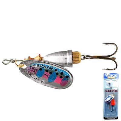 Blue Fox Classic Vibrax 04 Painted 3/8 (Rainbow Trout, Size- 2.88)