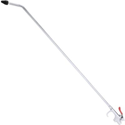 Hiltex 31111 Long Reach Pneumatic Air Blow Gun | 24 Length | 1/4" NPT Air Inlet | Angled Aluminum Nozzle with Pistol Grip Trigger | Rubber Tip