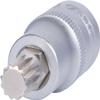 KS TOOLS 1/2" Bit Socket Spline (XZN), M10, 55 mm, on Hang tag view 1