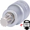 KS TOOLS 1/2" Bit Socket Spline (XZN), M10, 55 mm, on Hang tag view 2