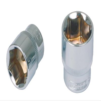 KS TOOLS 3/8" CHROMEplus Hexagonal Socket, 24mm, on Hang tag, one Size, Clear