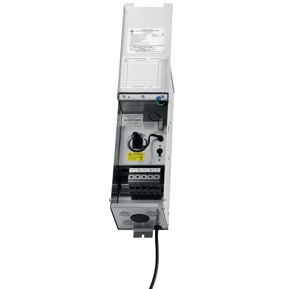 Kichler Outdoor Landscape Lighting Transformer, Stainless Steel