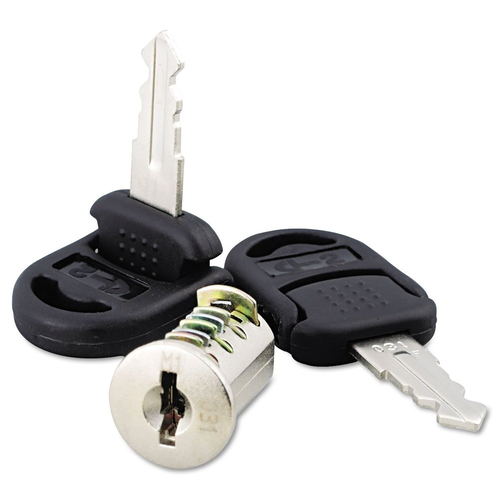 Alera VA501111 Core Removable Lock and Key Set, Silver, Two Keys/set