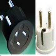 GERMAN SCHUKO OR EUROPEAN TYPE PLUG - SS409 changes GROUNDED USA type PLUG TO GERMAN TYPE