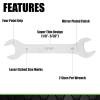 GRIP 9 pc Super Thin Open End Wrench Set Metric - 1/8" Thickness - Sizes 8 x 9mm, 10 x 11mm, 12 x 13mm, 14 x 15mm, 16x 17mm, 18 x 19mm, 20 x 21mm, 24 x 27mm, 30 x 32mm - Roll Up Storage Pouch view 3