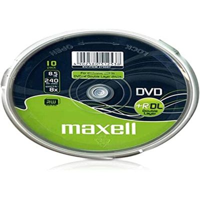 Maxell DVD + R DL 8,5GB 240min 8X Cakebox (10 Disc)