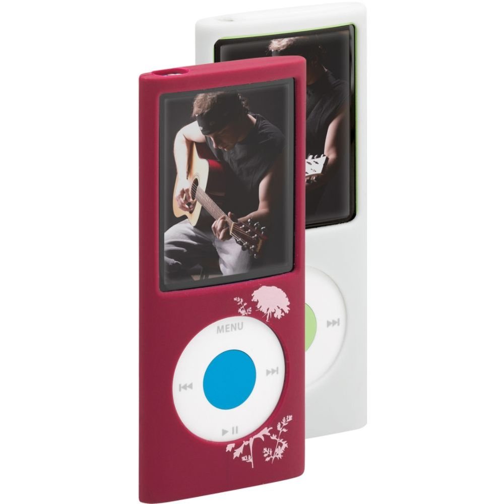 Case Logic iPod nano #174; (4th Gen) Silicone Cases- 2 pack - Purple Flowers