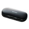 iBUFFALO USB2.0 0hub Self & Bus Power 4 Port bsh4 a01xx , blk view 1