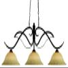 Z-Lite 126BRZ-GM16 3-Light Billiard/Island Fixture, Golden Glass Shades, 18x54x16 view 1