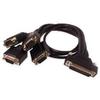 Mini 4S Fan-out 4DB9 Cable Work with Various Siig Serial Adapters view 1