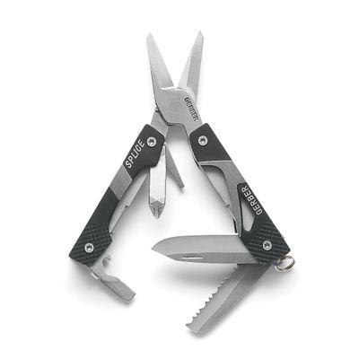 Gerber Splice EDC Multitool Pocket Knife with Scissors, Bottle Opener,Black