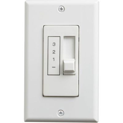 Quorum International 5 Amp Slide Ceiling Fan Control - White - 7-1190-6, Light