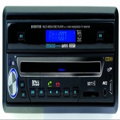 Boss Audio BV9975B Bluetooth Enabled In-Dash DVD/MP3/CD AM/FM Receiver With 7" Motorized Flip Out Widescreen Touchscreen Monitor