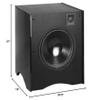 Atlantic Technology 642eSB-GLB THX Certified 12" Powered Subwoofer, 350-Watt (Single, Gloss Black) view 3