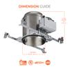 HALO H750 6 Recessed Lighting Housing for New Construction, IC-Rated, Air-Tite, Compatible w/HALO LED Modules & Trims view 2