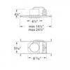 WAC 4in Low Voltage New Construction Housing with MR16 Lamp Socket view 2