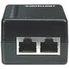 Intellinet PoE Injector - Converts Non-PoE to PoE Connections - Use CAT5 Ethernet Cable with RJ45 to Provide Both Power and Data  Supplies 15.4W up to 100 M (328 ft) Black 524179 view 2