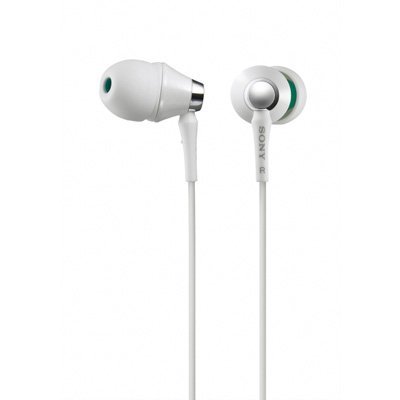 Sony MDR-EX76/WHI EX Style Headphones with Carrying Case (White)