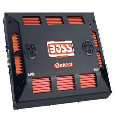 BOSS Audio Systems Outcast OL2400 2400 Watts 4-Channel Mosfet Power Amplifier with Remote Subwoofer Level Control