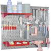 Wall Control 30-WGL-200GVR Galvanized Steel Pegboard Tool Organizer,Galv/Red view 2