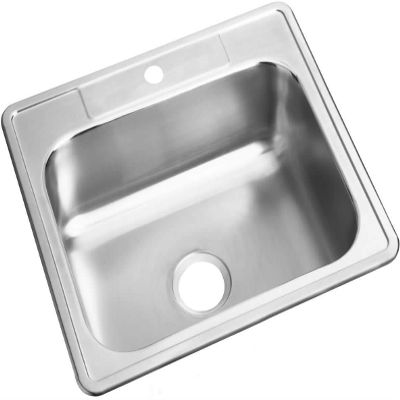 Dayton D125221 Single Bowl Drop-in Stainless Steel Sink 25 x 22 x 6.5625"