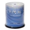 PlexDisc DVD+R 4.7GB 16x Recordable Media Silver Top Disc - 100 Disc Spindle (FFP) 63C-115-BX Black view 1