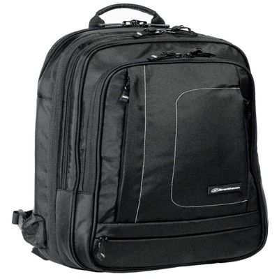 Brenthaven Metrolite Travel Backpack Fits up to15.6 Inch Chromebooks, Laptops, Tablets, Flight Carry On Business Bag - Black, Durable, Impact and Compression Resistant Rugged Protection Carryon