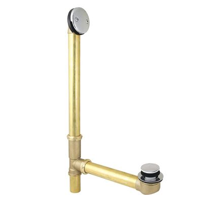 Kingston Brass DTT2181 Tip-Toe Bath Tub Drain and Overflow, Polished Chrome 26.81 x 12 x 3.19