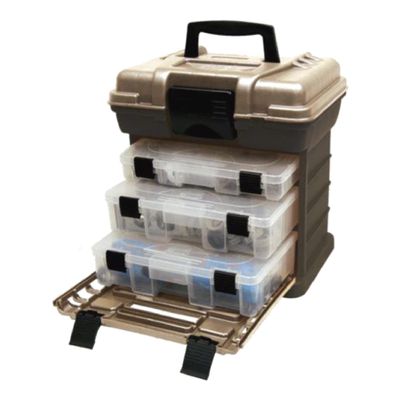 Plano Molding 1363 Stow N Go Toolbox, Graphite Gray and Sandstone