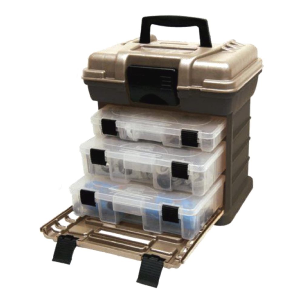 Plano Molding 1363 Stow N Go Toolbox, Graphite Gray and Sandstone