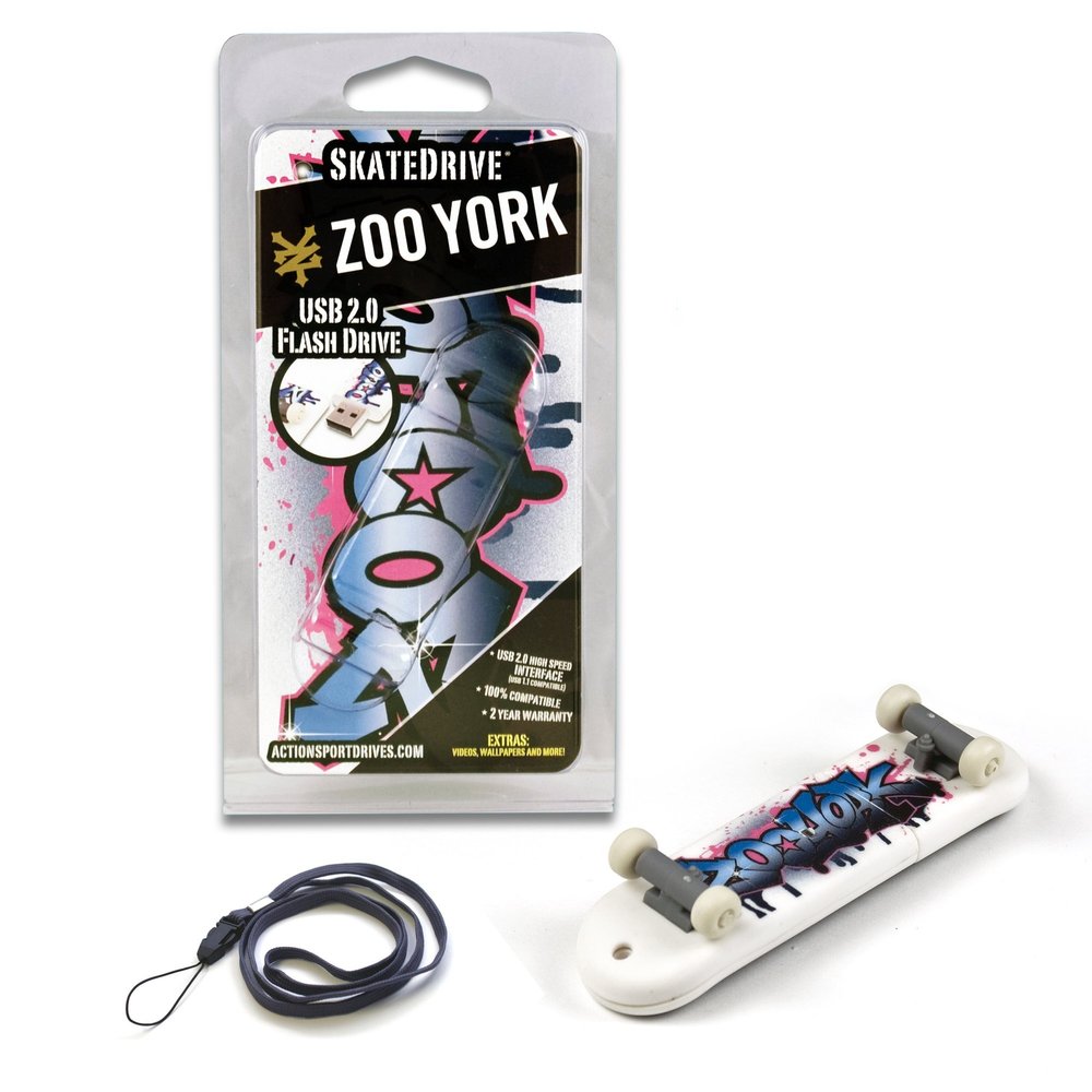 ACP-EP Memory ZY-SKATEFR/8G 8GB Zoo York Freshalicious SkateDrive USB Flash Drive