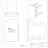 NavPod MP420 MastPod System Un-Cut (usable face = 7.5" w x 17.5" h)(19.1cm w x 44.5cm h)(incl. Two Brackets & Hardware) view 4