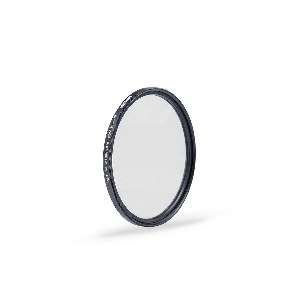 Tiffen 49mm Black Pro-Mist 1/4 Filter|Black Pro-Mist Filter|Ultra Slim|Cinematic Effect Camera for Portrait Photography/Video/Vlog